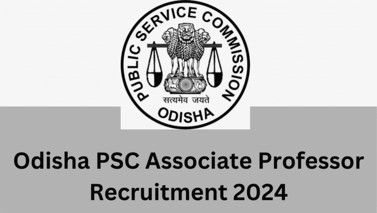 Odisha PSC Associate Professor