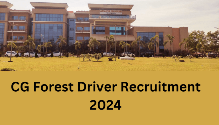 CG Forest Driver Recruitment 2024