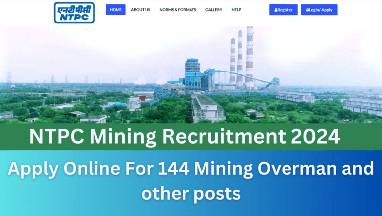 NTPC Mining Recruitment 2024