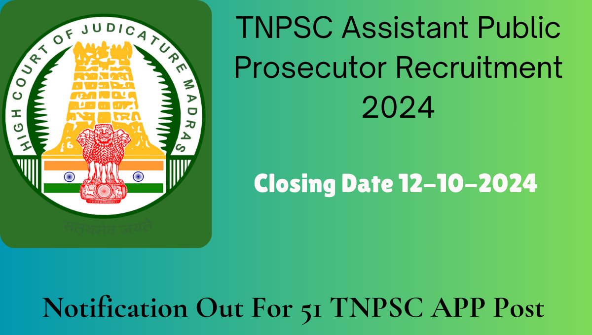 TNPSC Assistant Public Prosecutor Recruitment 2024