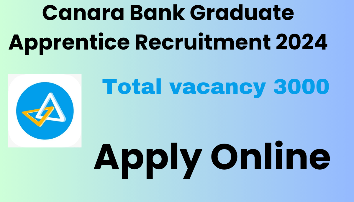 Canara Bank Graduate Apprentice Recruitment 2024