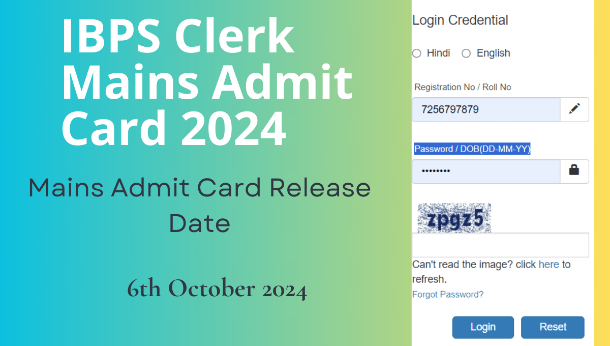 IBPS Clerk Mains Admit Card 2024