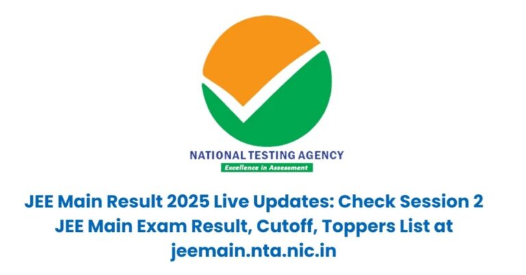 JEE Mains 2025 Session 2 Results