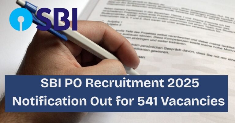 SBI PO Recruitment 2025