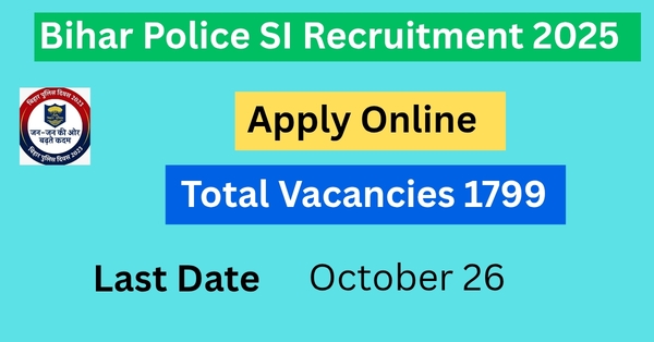 Bihar Police SI Recruitment 2025