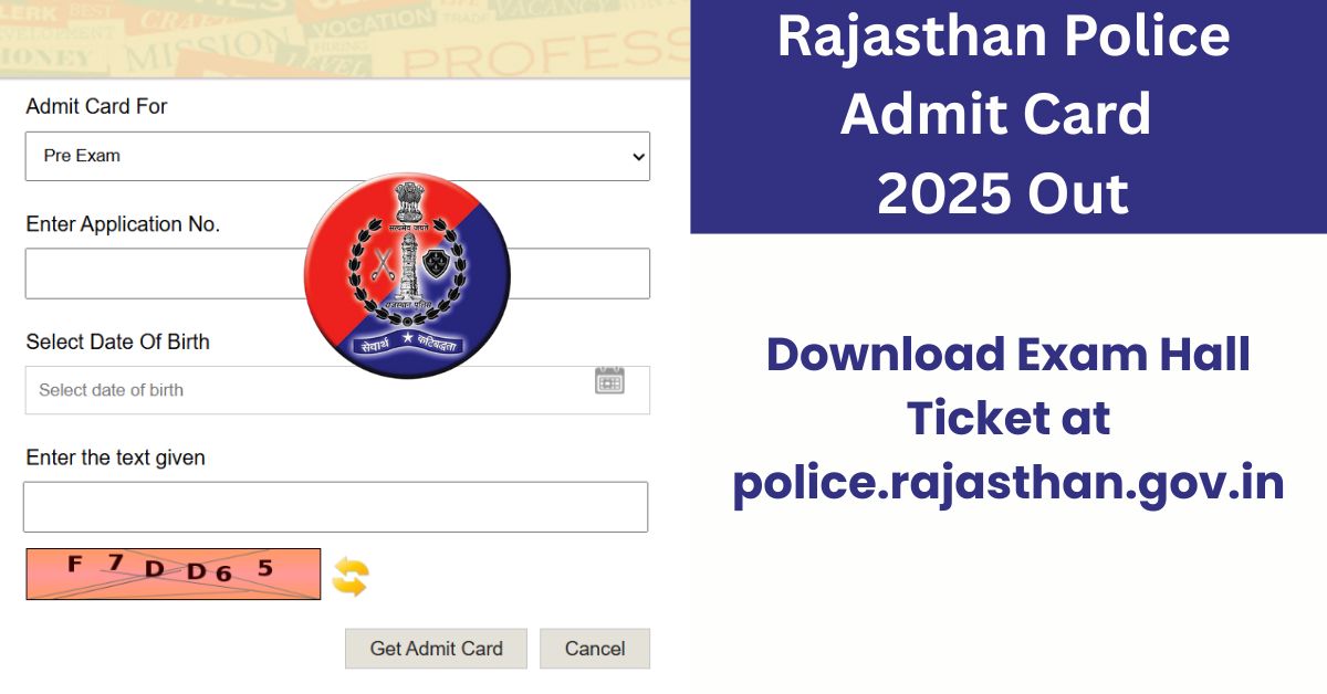 Rajasthan Police Admit Card 2025