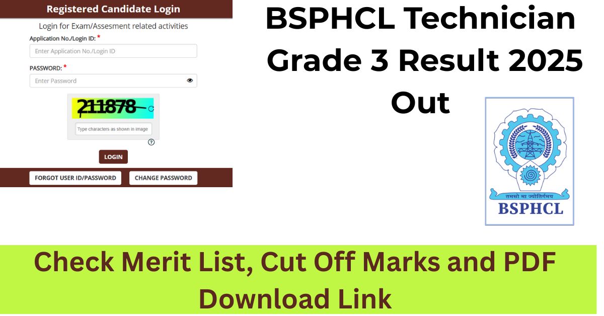 BSPHCL Technician Grade 3 Result 2025
